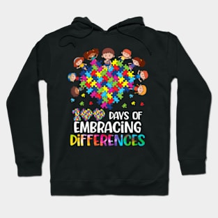 100 Days Of Embracing Differences Autism SPED Teacher Hoodie